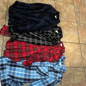 4long sleeve casual shirts large ..bundle price 30